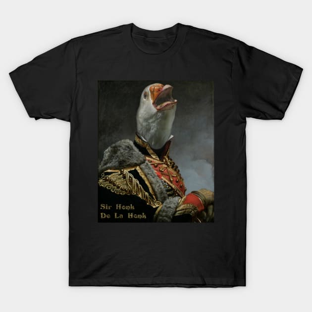 Sir Honk De La Honk - funny goose paint T-Shirt by FandomizedRose